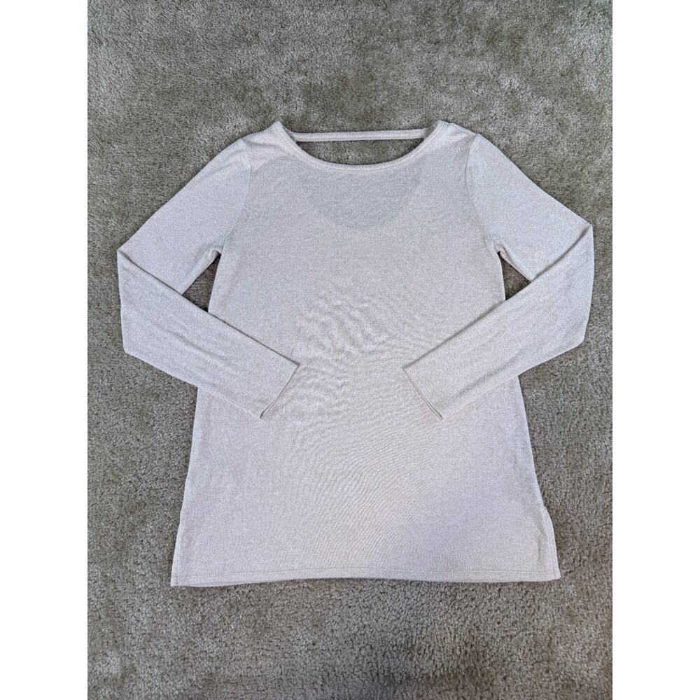 WOMEN'S ANN TAYLOR LOFT Beige Open Back Sweater Top Blouse Size Small D972